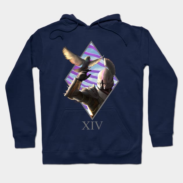 Destiny 2 Saint-14 with Pigeon (Tee) XIV Hoodie by Jadeitor